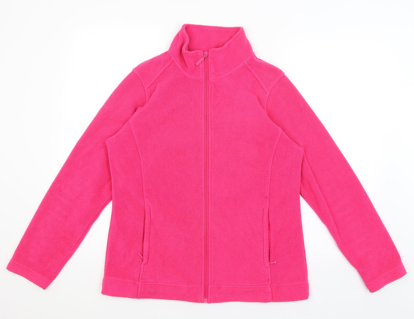Dunnes Womens Pink   Full Zip Jumper Size 14
