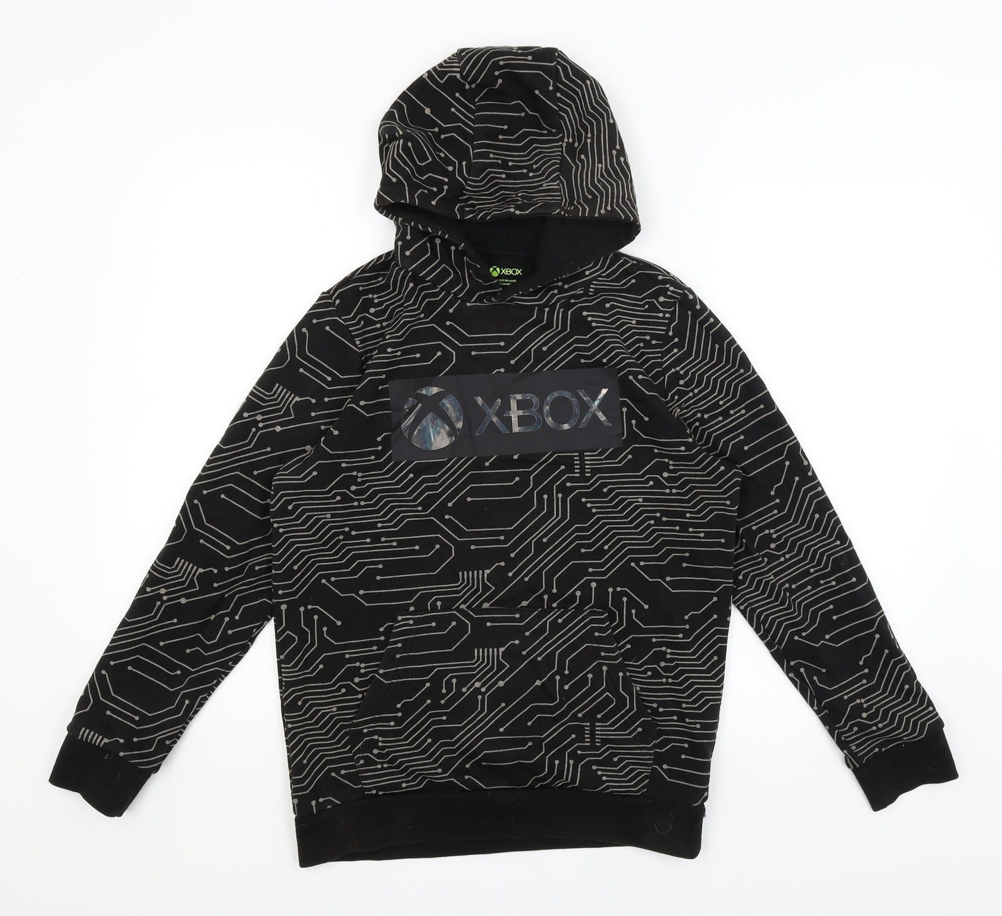 F&F Boys Black   Pullover Hoodie Size 12-13 Years  - XBox