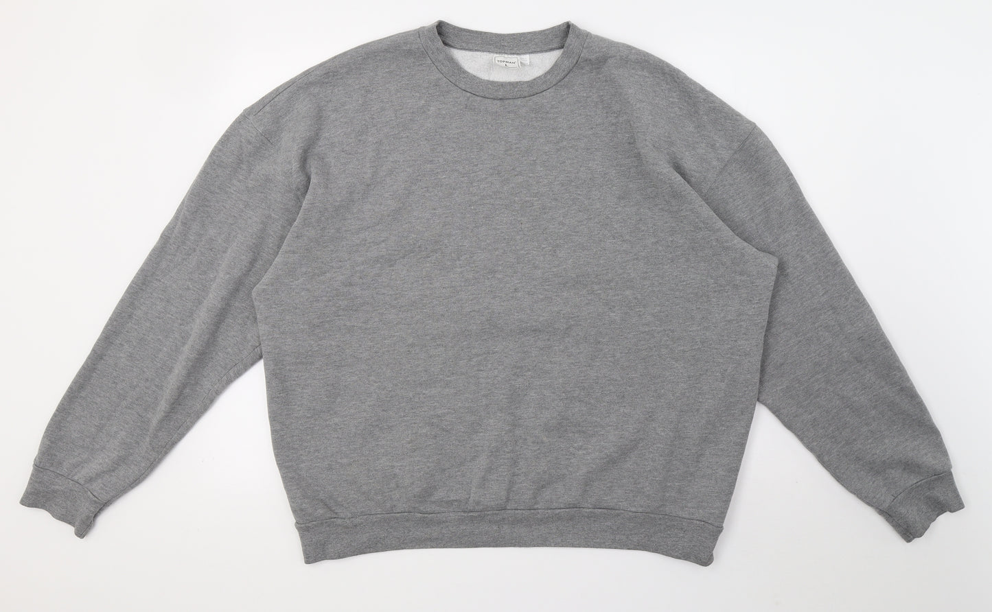 Topman Mens Grey   Pullover Jumper Size L