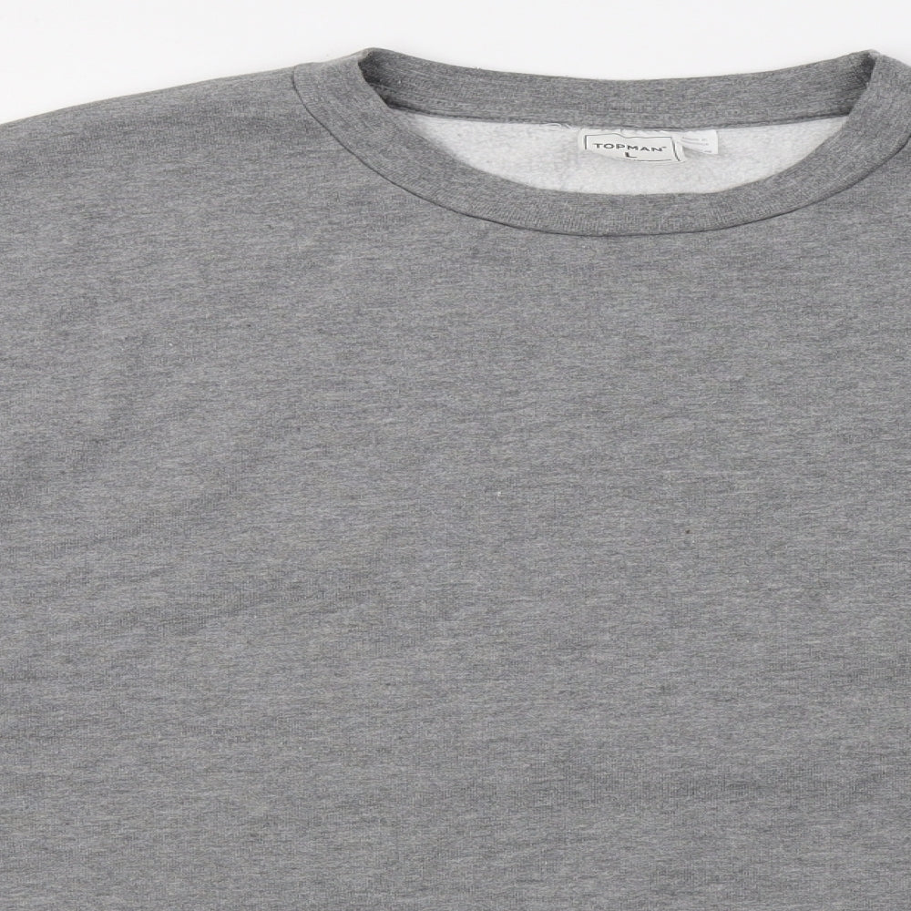 Topman Mens Grey   Pullover Jumper Size L