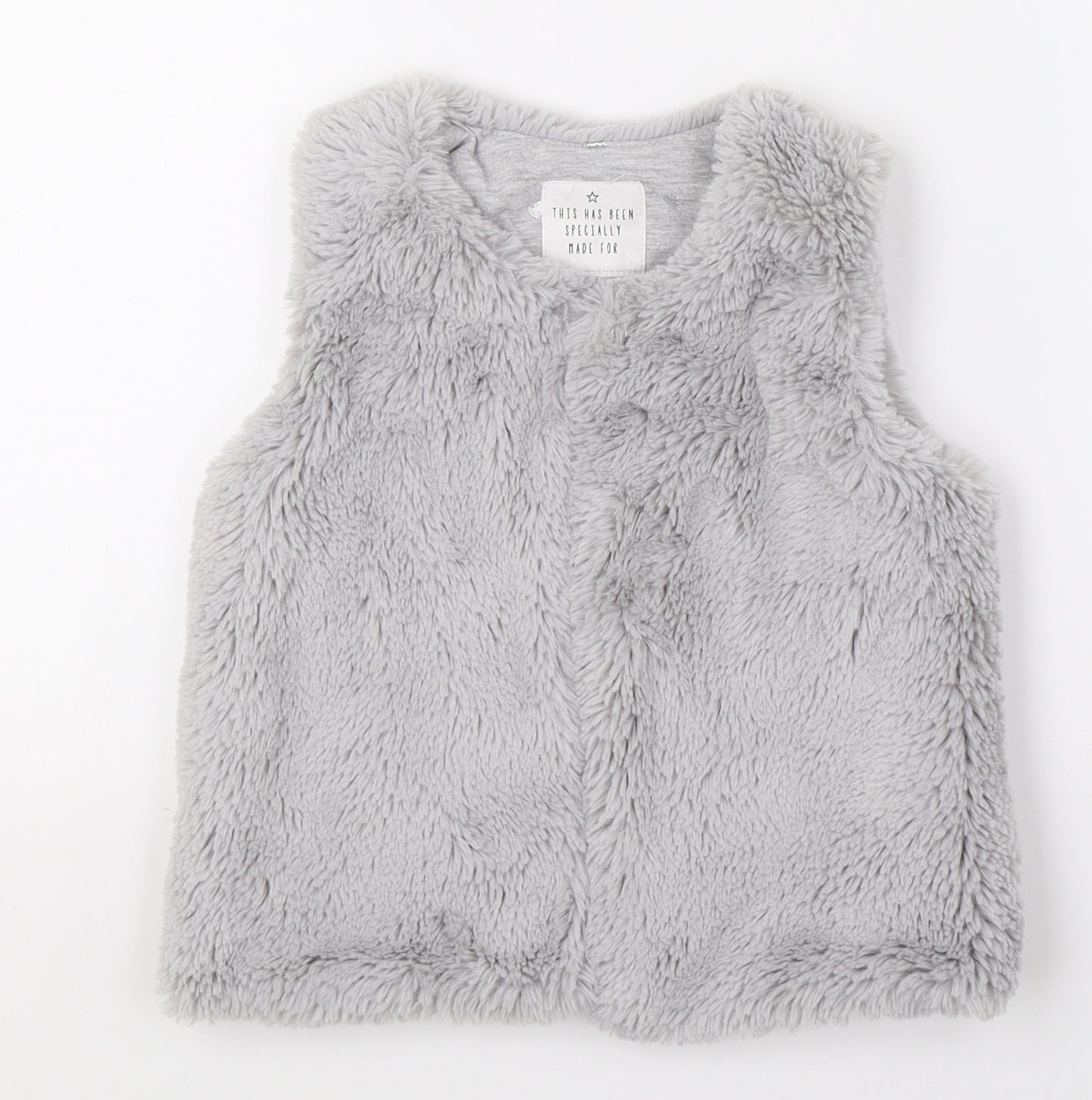 Matalan Girls Grey   Vest Jumper Size 2-3 Years
