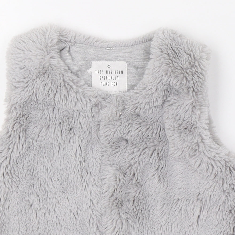 Matalan Girls Grey   Vest Jumper Size 2-3 Years