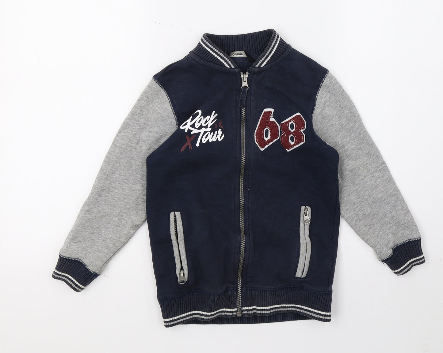 George Boys Blue   Full Zip Jumper Size 5-6 Years