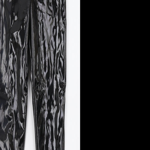 Rebellious Womens Black   Capri Trousers Size 8 L27 in