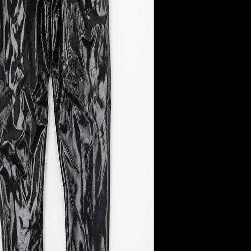 Rebellious Womens Black   Capri Trousers Size 8 L27 in