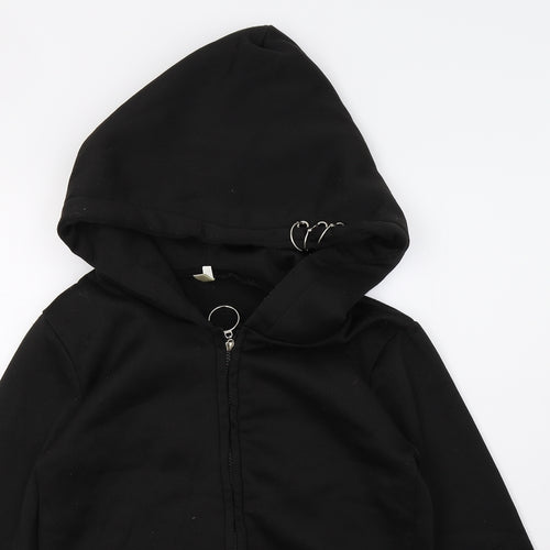 Xuanshow Womens Black   Full Zip Hoodie Size S