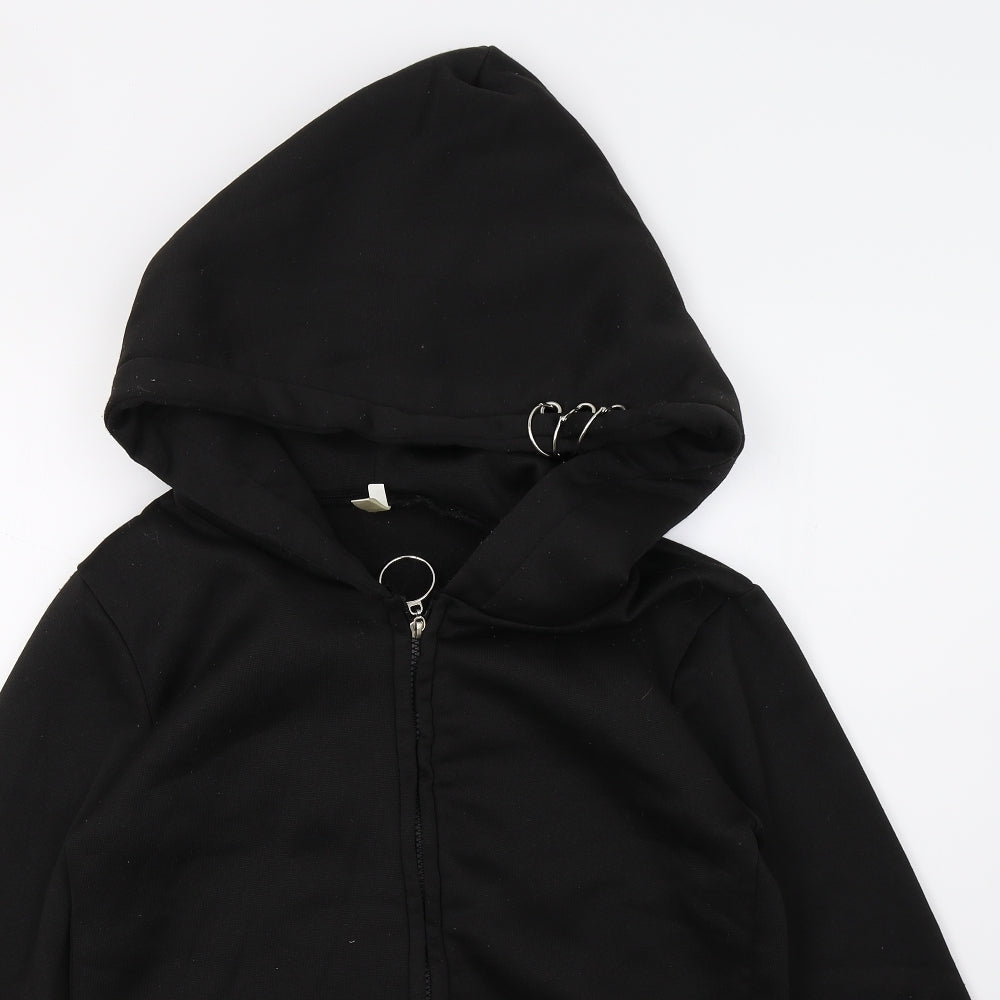 Xuanshow Womens Black   Full Zip Hoodie Size S