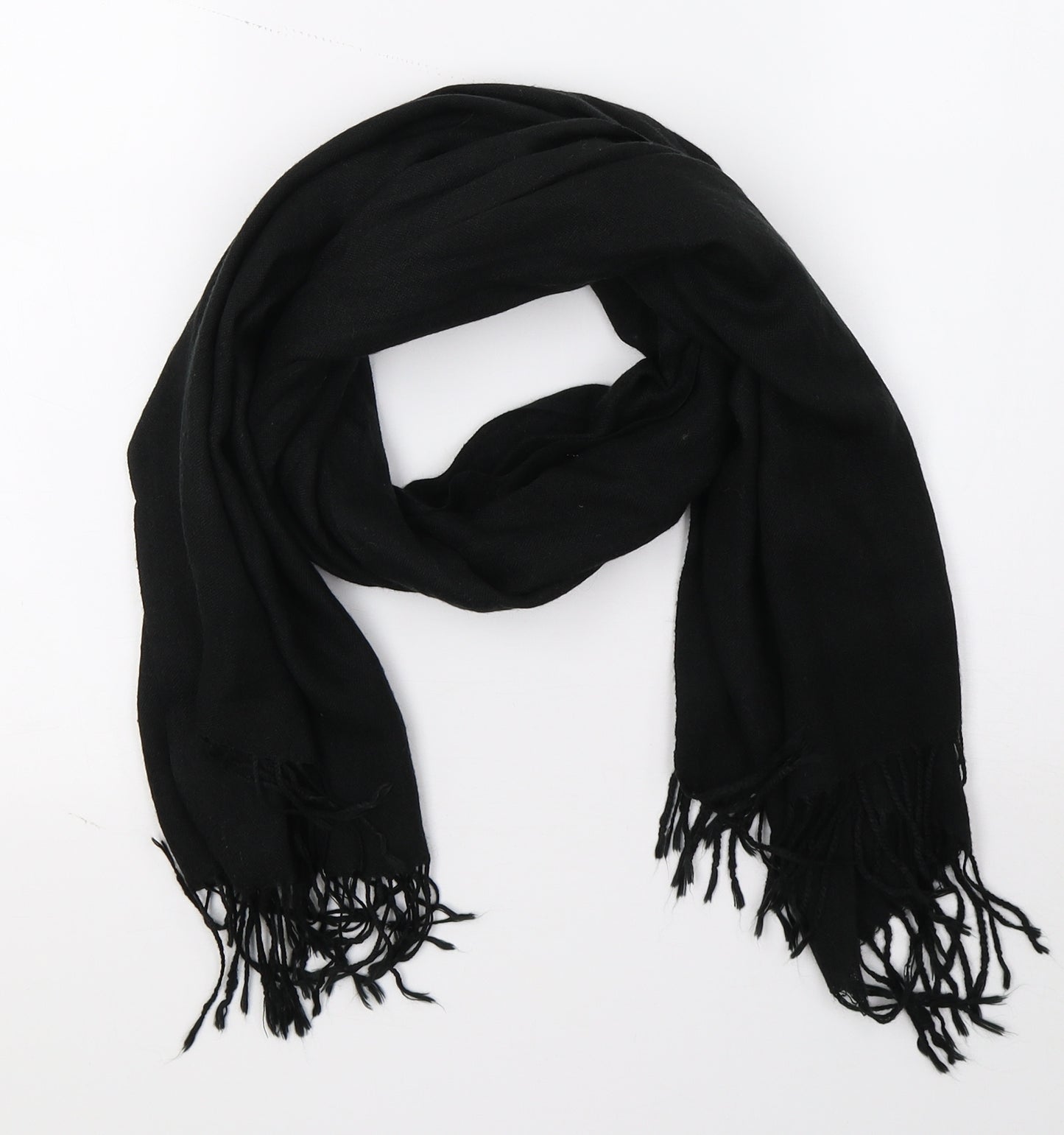 Preworn Womens Black    Scarf