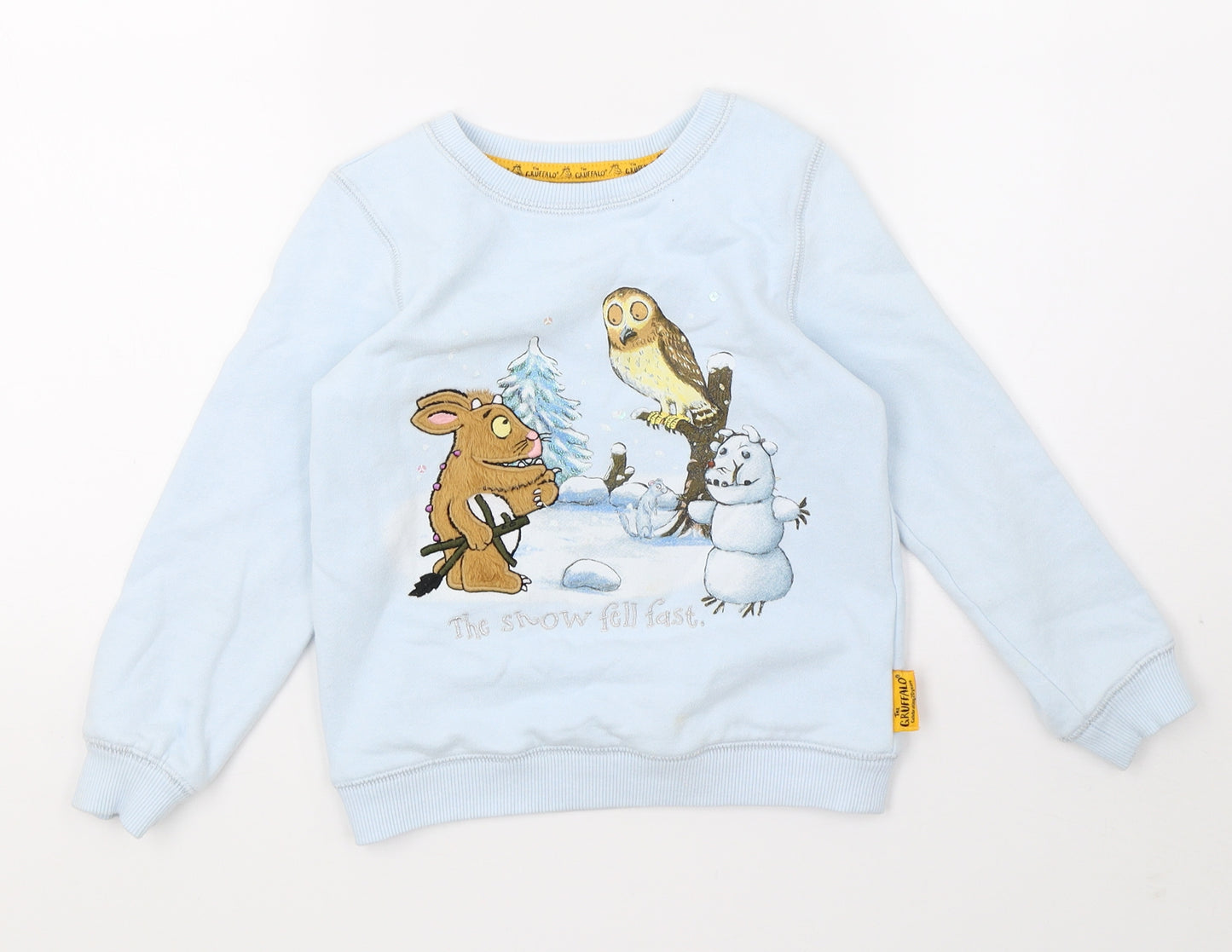 TU Boys Blue   Pullover Jumper Size 5-6 Years  - The Gruffalo