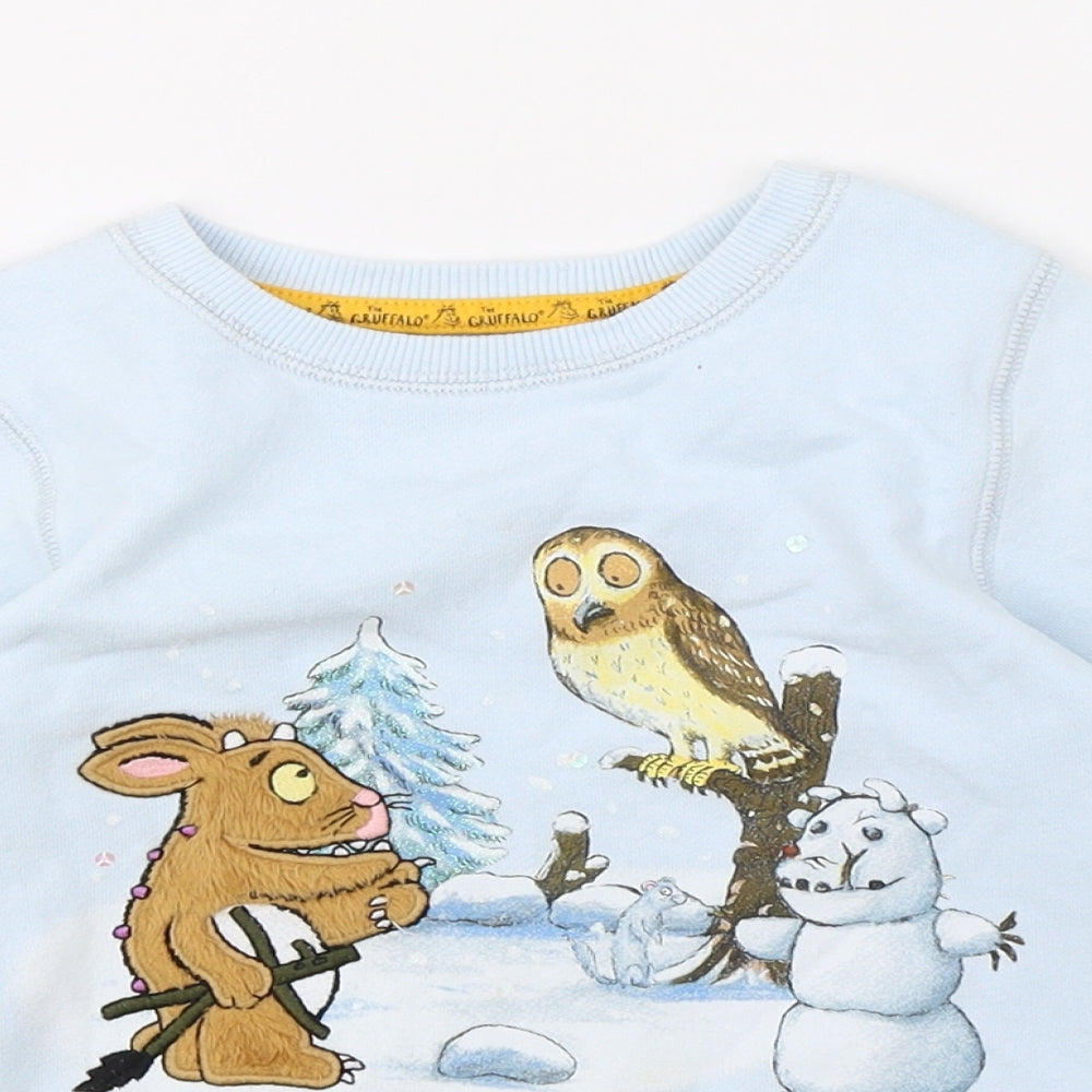 TU Boys Blue   Pullover Jumper Size 5-6 Years  - The Gruffalo