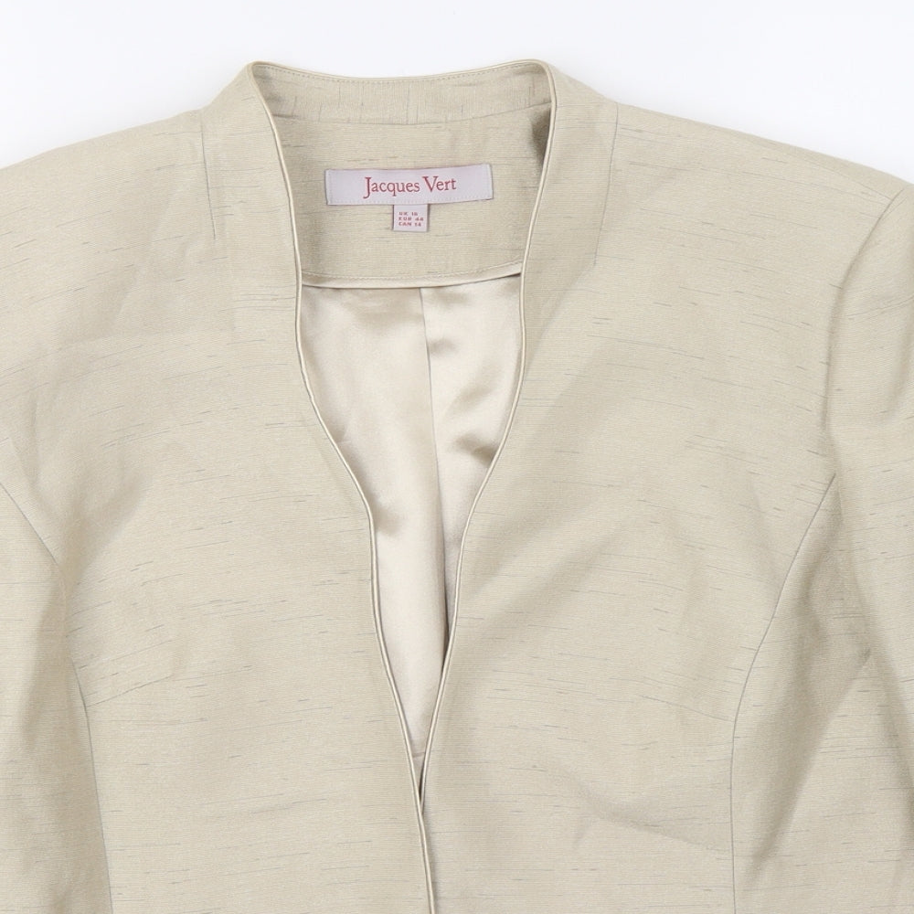 Jaques Vert Womens Beige   Jacket Blazer Size 16