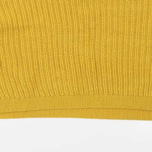 Missguided Womens Yellow   Pullover Jumper Size M