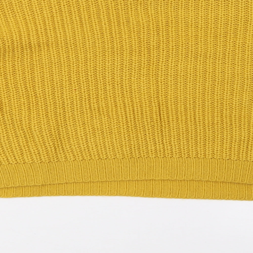 Missguided Womens Yellow   Pullover Jumper Size M