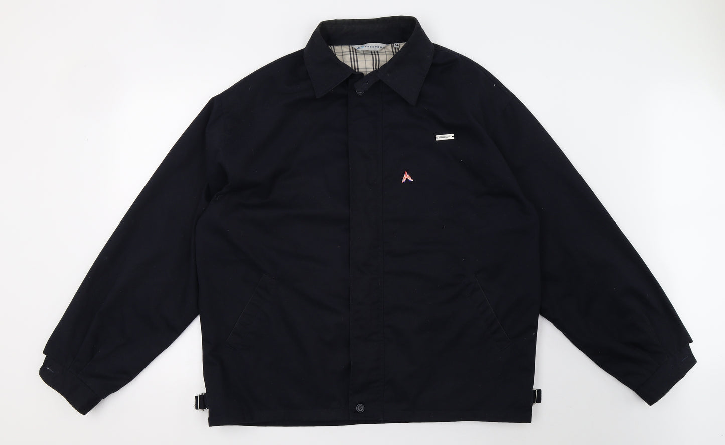 Freeport Mens Blue   Overcoat Coat Size XL
