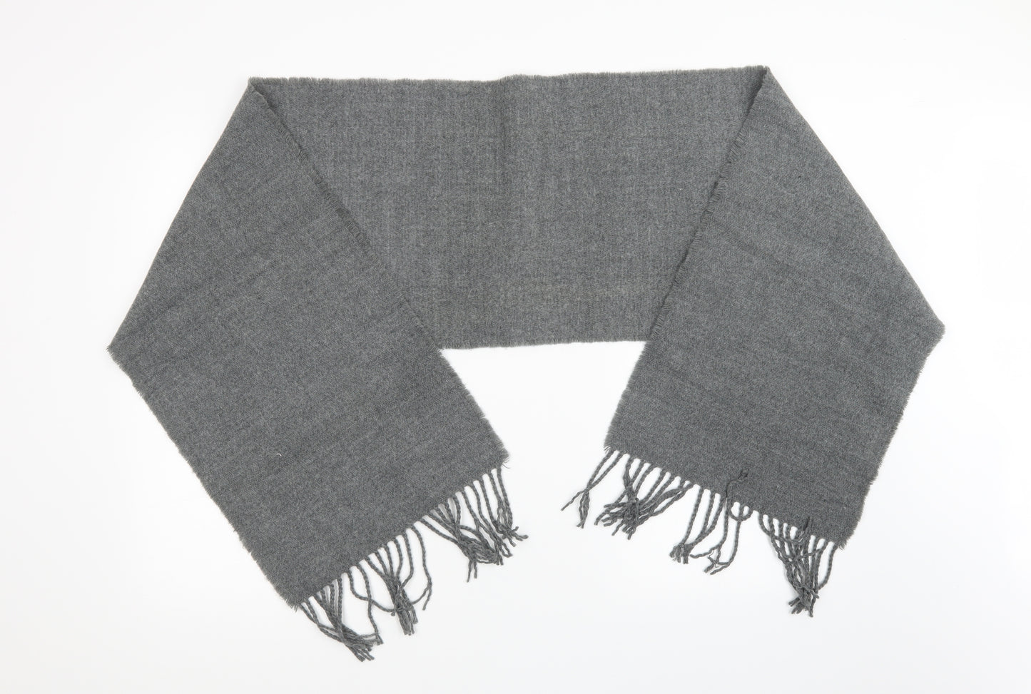Preworn Unisex Grey  Knit  Scarf