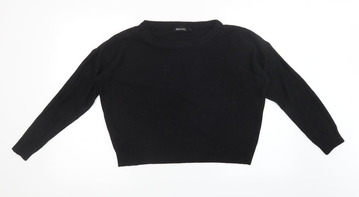 Brave Soul Womens Black Pullover Sweatshirt Size S
