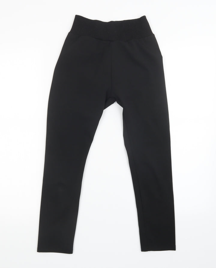 PRETTYLITTLETHING Womens Black   Sweatpants Trousers Size 6 L22 in