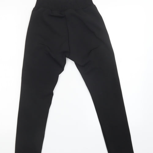 PRETTYLITTLETHING Womens Black   Sweatpants Trousers Size 6 L22 in