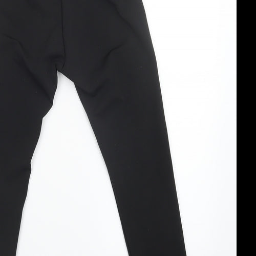 PRETTYLITTLETHING Womens Black   Sweatpants Trousers Size 6 L22 in