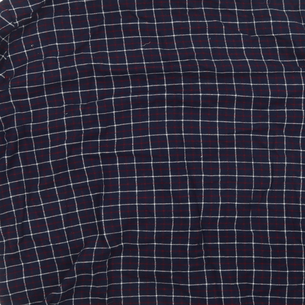 Primark Mens Blue Check   Pyjama Top Size XL