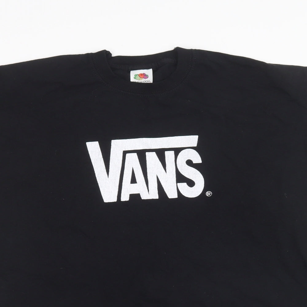 VANS Mens Black    T-Shirt Size L