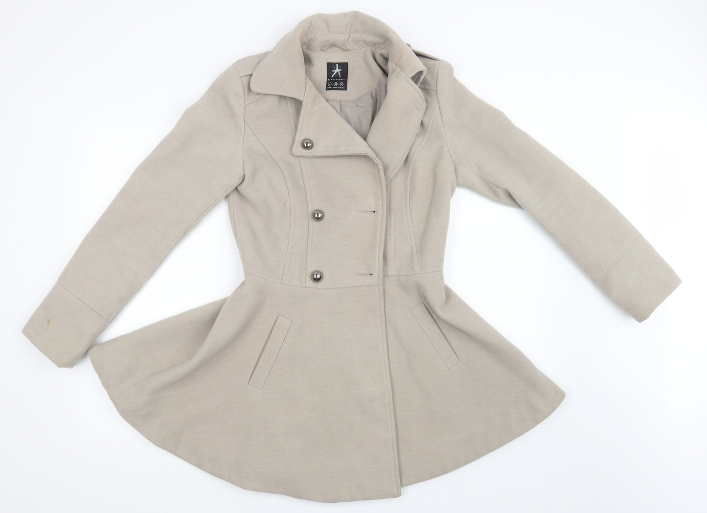 Primark Womens Beige   Jacket Coat Size 6