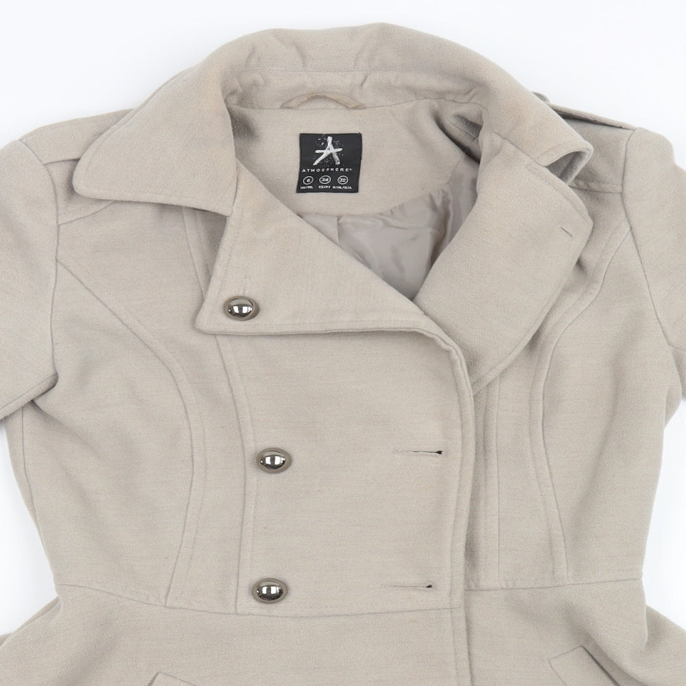 Primark Womens Beige   Jacket Coat Size 6