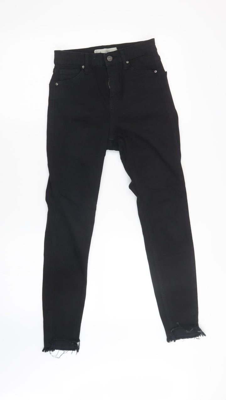 Topshop Womens Black Skinny Jeans Size 28 in L30 in
