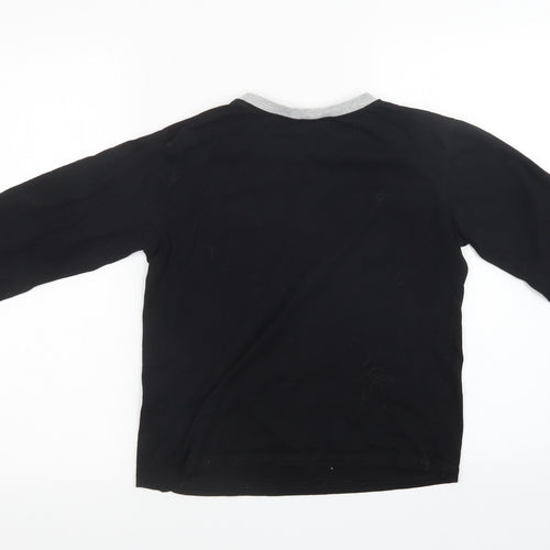 Preworn Boys Black   Pullover Sweatshirt Size 7-8 Years