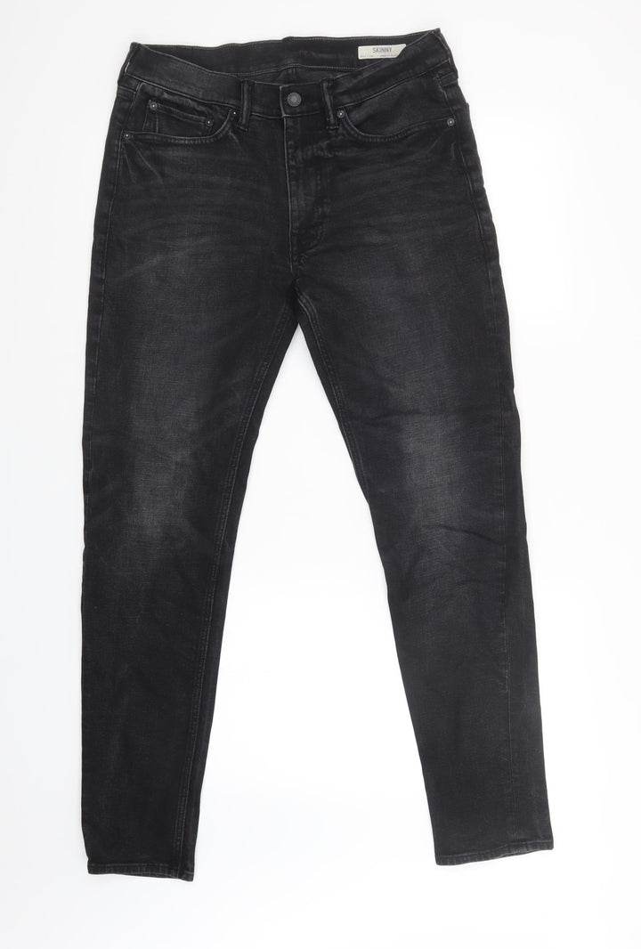 Marks and Spencer Womens Black   Straight Jeans Size 32 L31 in