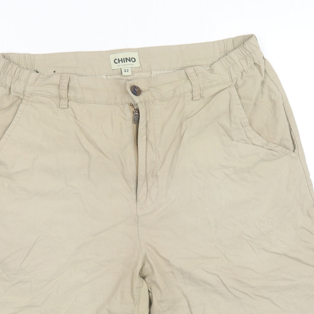 Debenhams Mens Beige   Chino Shorts Size 32 in