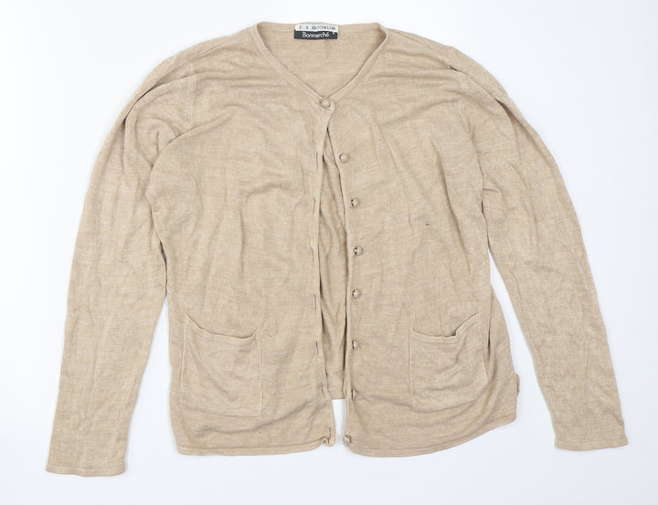Bonmarché Womens Beige   Cardigan Jumper Size S