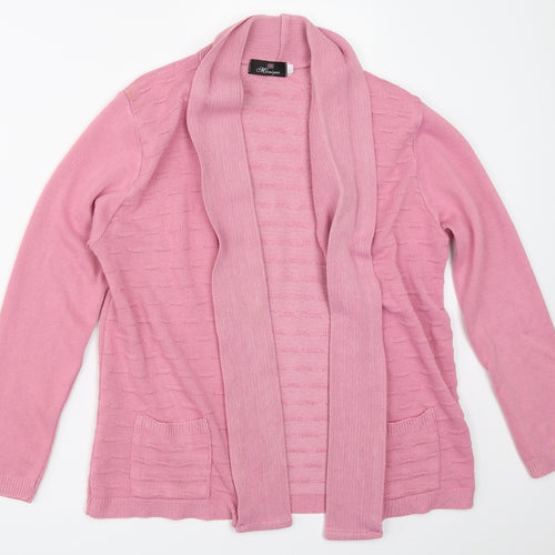 Monique Womens Pink   Cardigan Jumper Size M