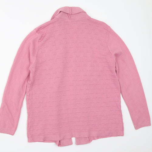 Monique Womens Pink   Cardigan Jumper Size M
