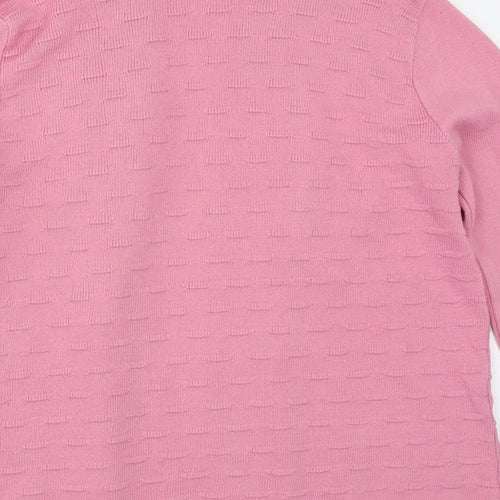 Monique Womens Pink   Cardigan Jumper Size M