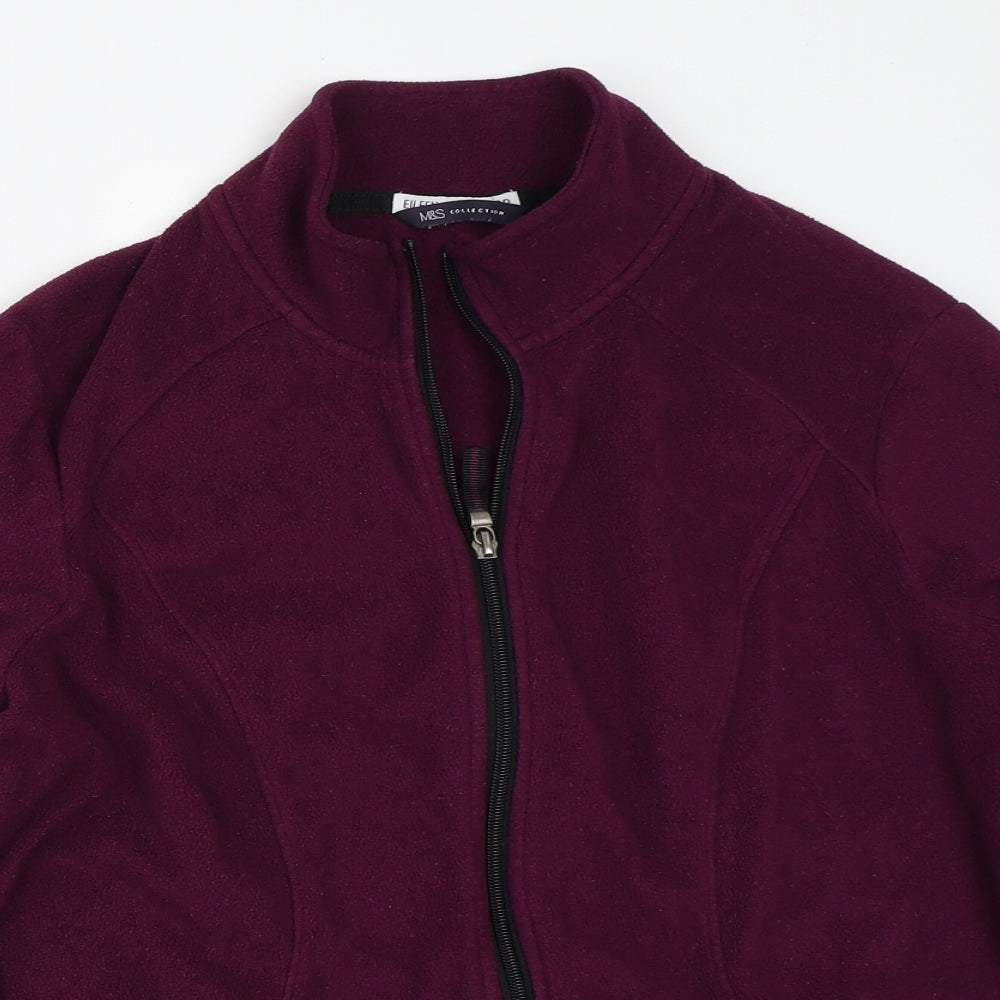 Marks and Spencer Womens Purple  Fleece Jacket  Size 16