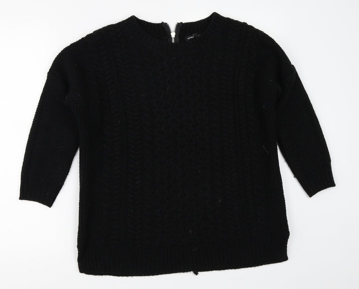 Warehouse Womens Black   Pullover Jumper Size S