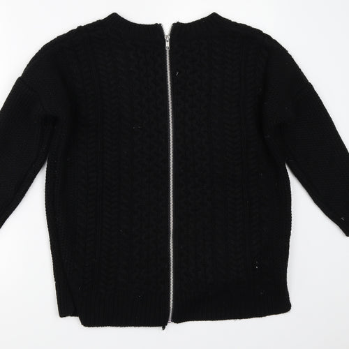 Warehouse Womens Black   Pullover Jumper Size S