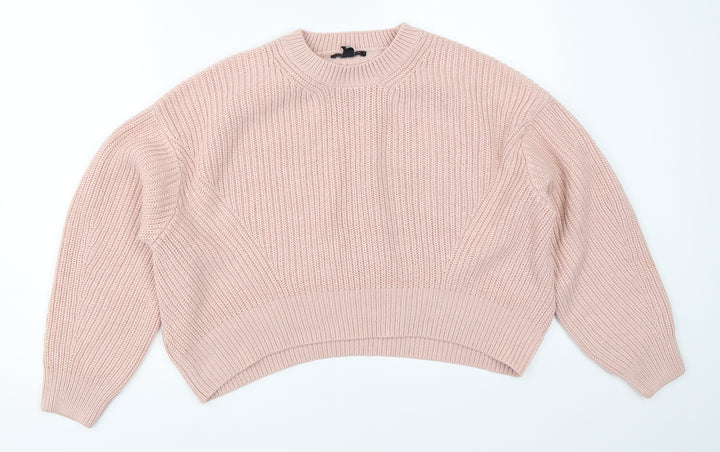 New Look Womens Pink   Pullover Jumper Size S