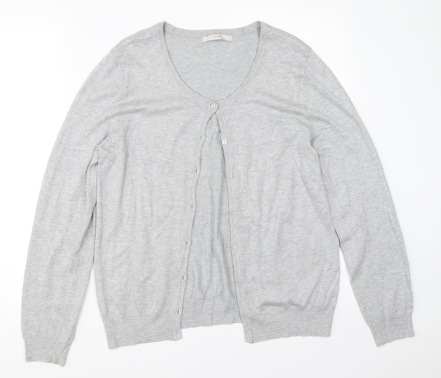 George Womens Grey   Cardigan Jumper Size 12