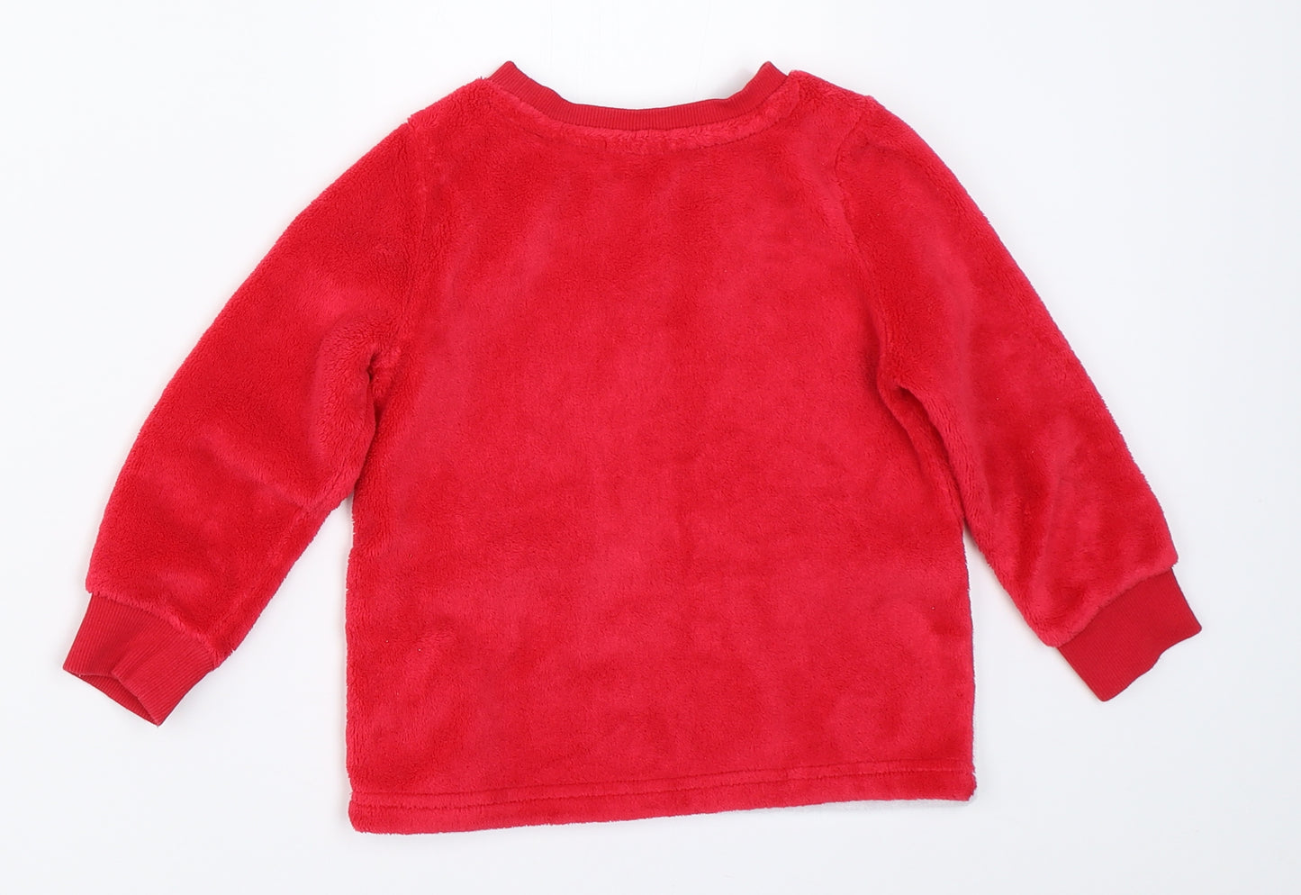 Disney Girls Red Solid  Top Pyjama Top Size 3 Years  - Minnie mouse