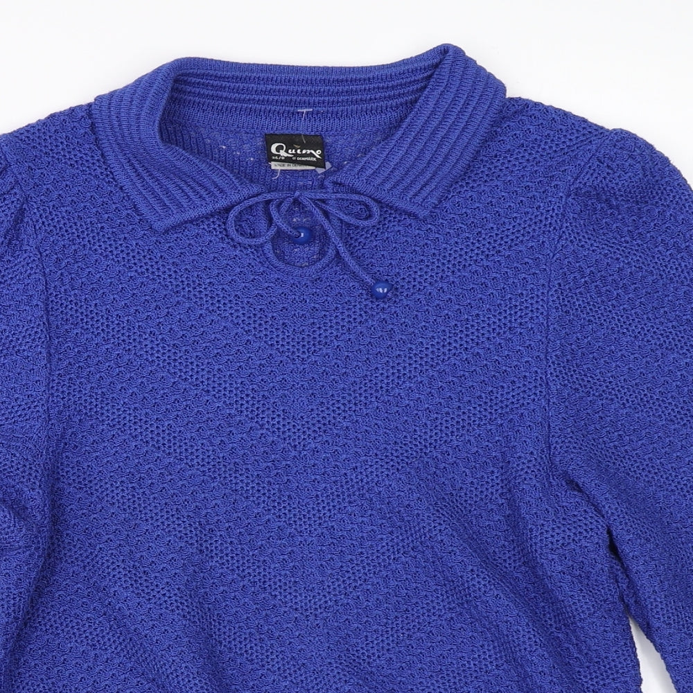 Quimo Womens Blue   Pullover Jumper Size 8