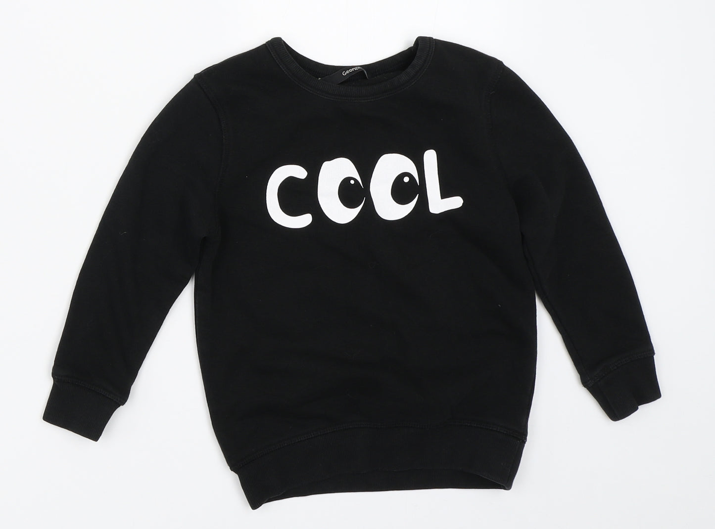 George Boys Black   Pullover Sweatshirt Size 3-4 Years