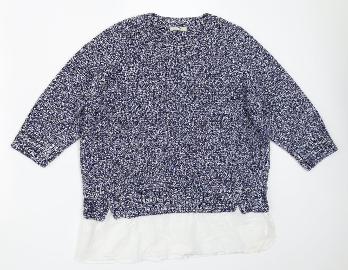 TU Womens Blue   Pullover Jumper Size 14