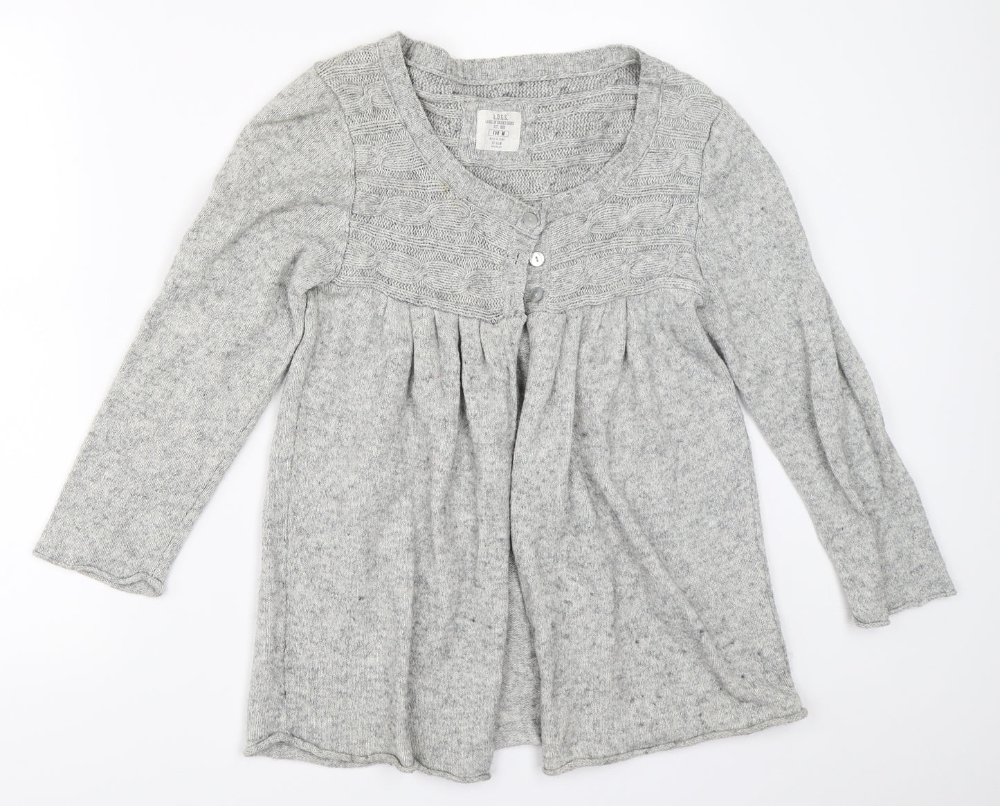 H&M Womens Grey   Cardigan Jumper Size M
