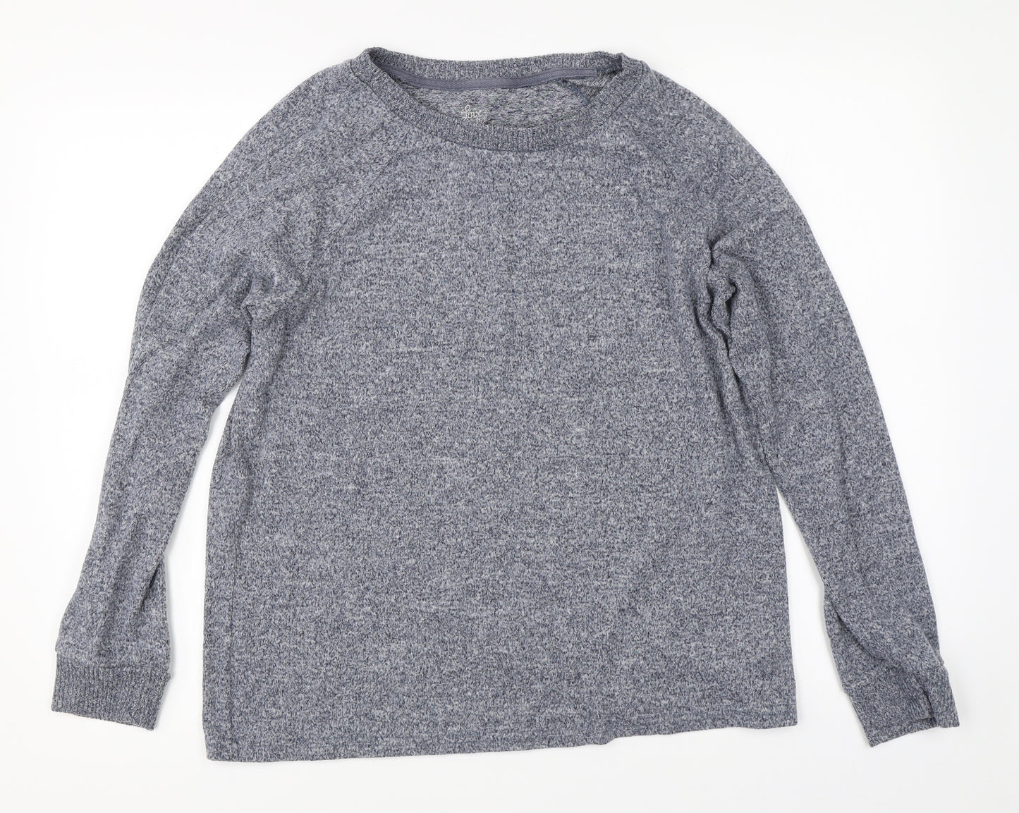 Primark Womens Blue Solid  Top Pyjama Top Size L