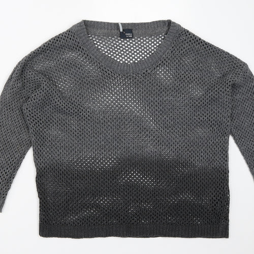 Sparkle & Fade Womens Grey   Pullover Jumper Size S