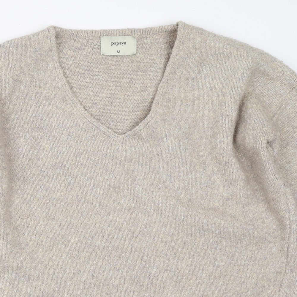 Papaya Womens Beige   Pullover Jumper Size M