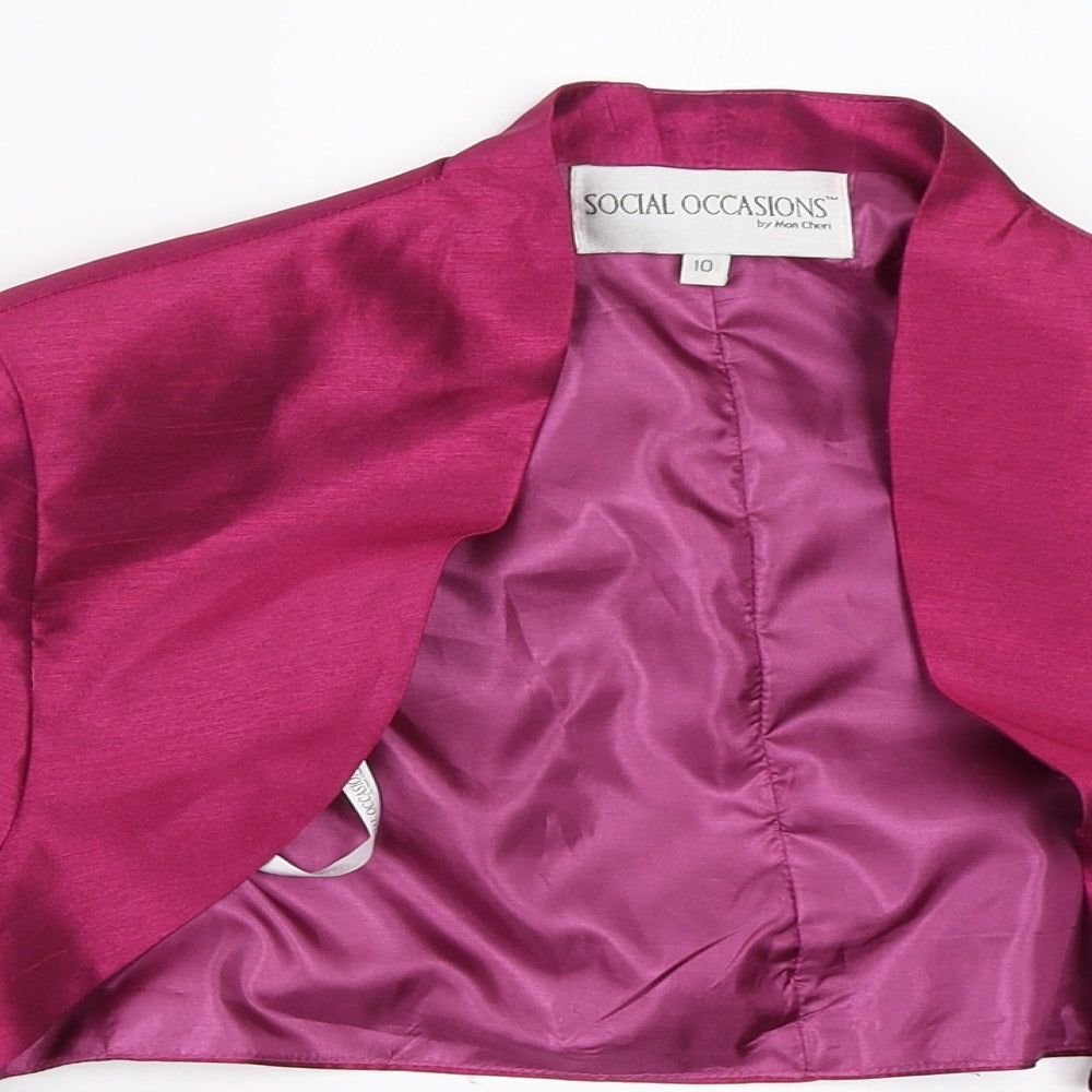 Mon Cheri Womens Pink   Jacket  Size 10