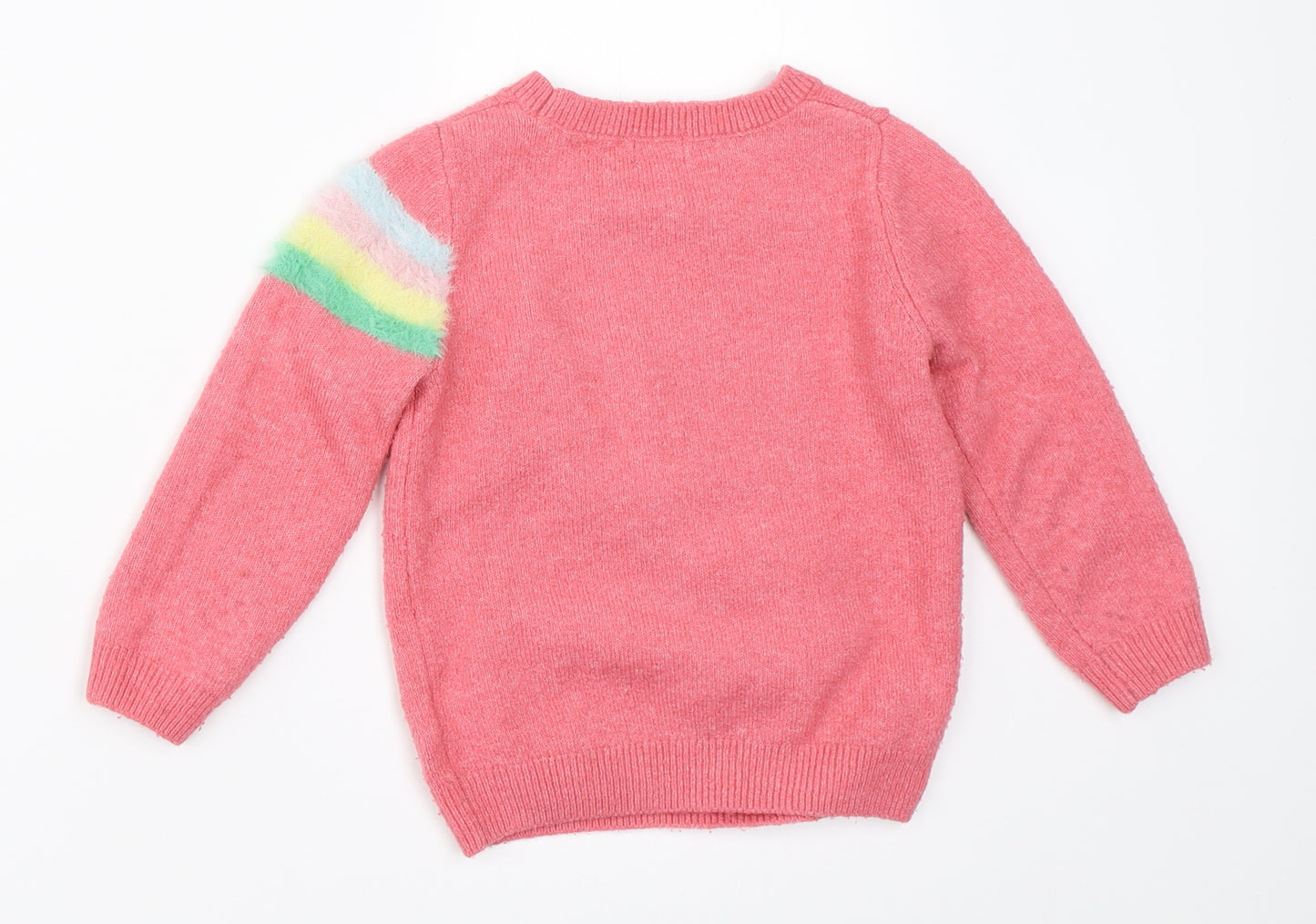 F&F Girls Pink   Pullover Jumper Size 2-3 Years